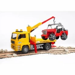 Bruder MAN TGA Sleepwagen + Jeep -Speelgoed Winkel 1012651 002