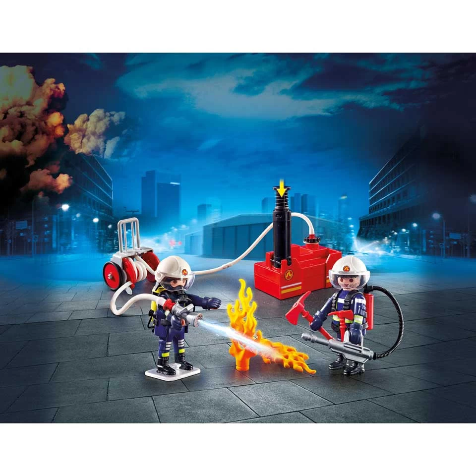 PLAYMOBIL City Action Brandweerteam Met Waterpomp 9468 4 PLAYMOBIL City Action Brandweerteam Met Waterpomp 9468 - Afbeelding 2