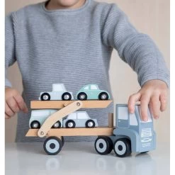 Little Dutch Houten Truck Met Oplegger - Blauw -Speelgoed Winkel 1974196 869358cb