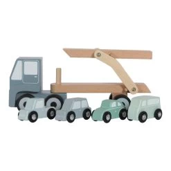 Little Dutch Houten Truck Met Oplegger - Blauw -Speelgoed Winkel 1974196 b9af2804