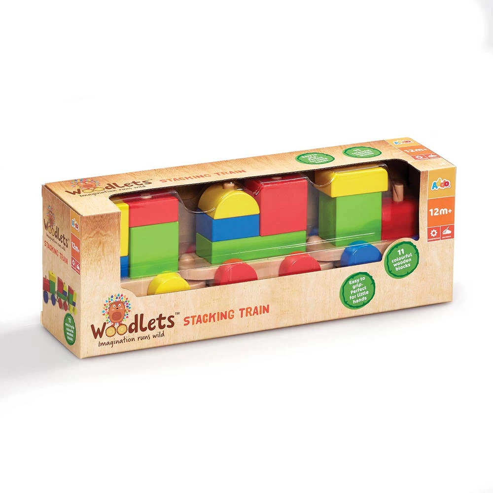 Woodlets Houten Trein 4 Woodlets Houten Trein - Afbeelding 2