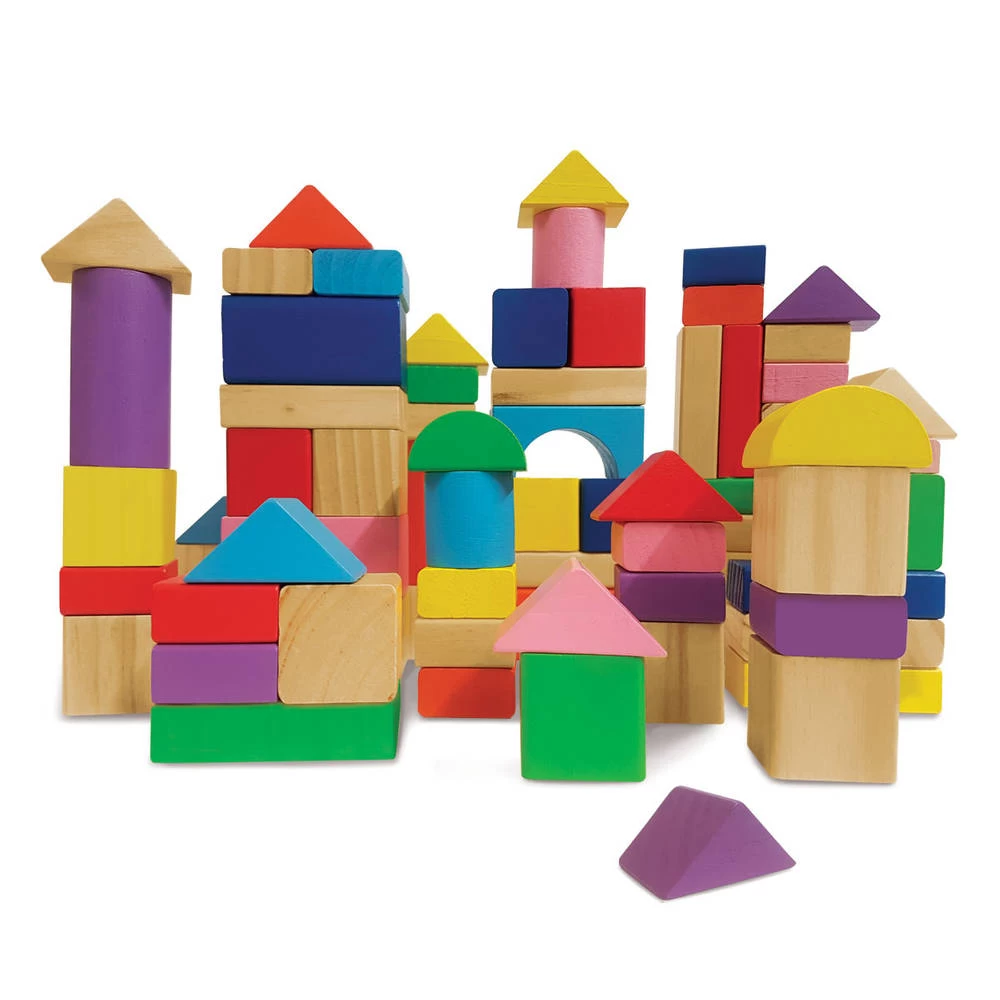 Woodlets Houten Bouwblokken Set 80-delig 5 Woodlets Houten Bouwblokken Set 80-delig - Afbeelding 3