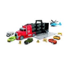 No Brand Vrachtwagen Met 5 Auto's + 1 Helikopter 8 No Brand Vrachtwagen Met 5 Auto's + 1 Helikopter -Speelgoed Winkel 1982609 0fd2ccae