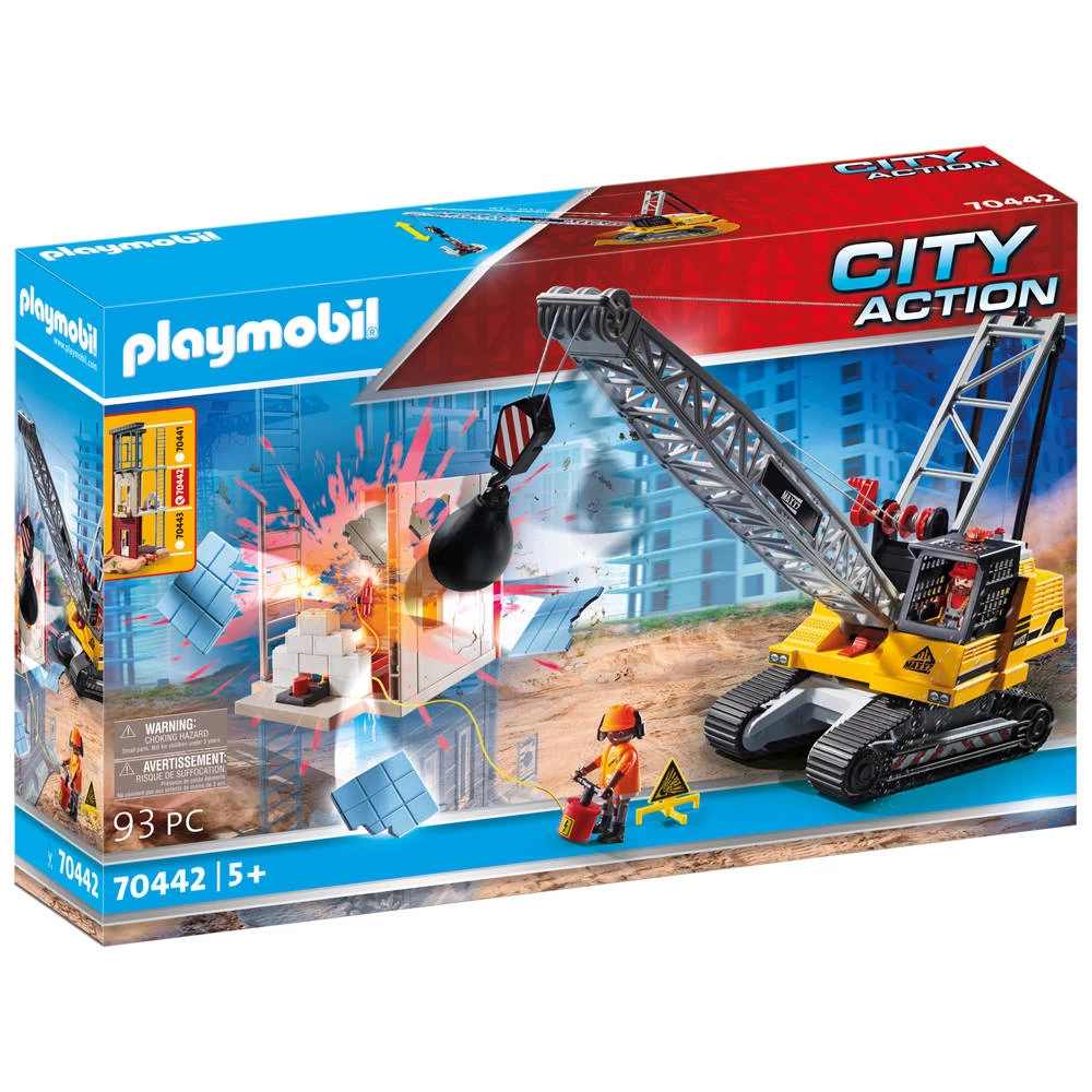 PLAYMOBIL City Action Kabelgraafmachine Met Bouwonderdeel 70442 3 PLAYMOBIL City Action Kabelgraafmachine Met Bouwonderdeel 70442