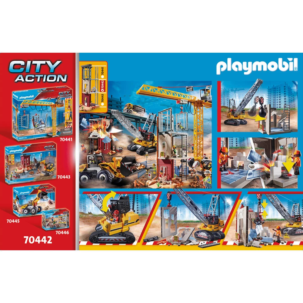PLAYMOBIL City Action Kabelgraafmachine Met Bouwonderdeel 70442 5 PLAYMOBIL City Action Kabelgraafmachine Met Bouwonderdeel 70442 - Afbeelding 3
