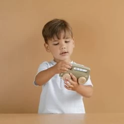 Little Dutch Houten Busje - Olijfkleurig -Speelgoed Winkel 1985446 009766cd