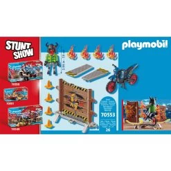 PLAYMOBIL Stuntshow Motor Met Vuurmuur 70553 -Speelgoed Winkel 1985819 505efecd