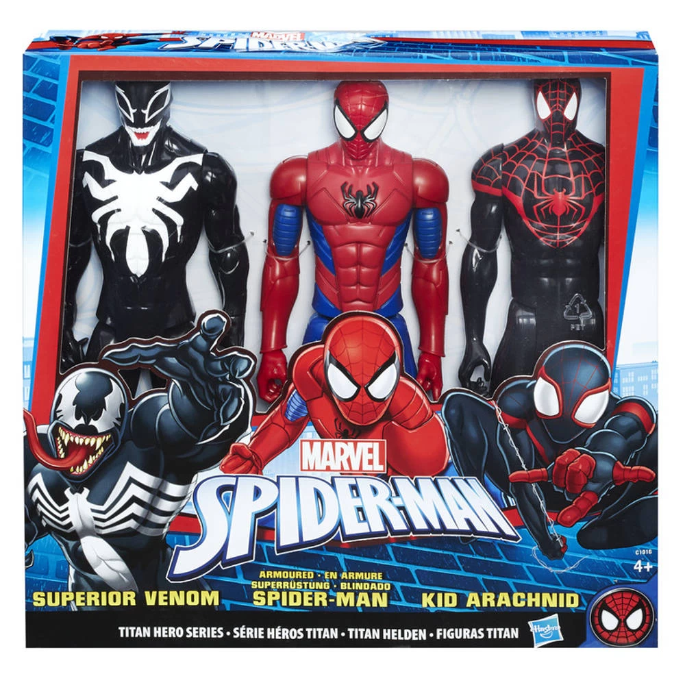 Hasbro Spider-Man Titan Hero Series Figuur 3-pack 3 Hasbro Spider-Man Titan Hero Series Figuur 3-pack