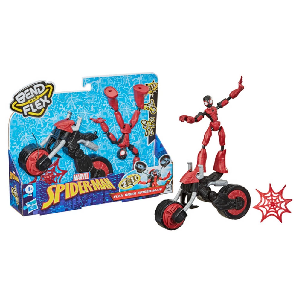 Hasbro Marvel Avengers Bend And Flex Rider Spider-Man 4 Hasbro Marvel Avengers Bend And Flex Rider Spider-Man - Afbeelding 2