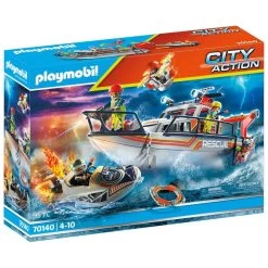 PLAYMOBIL City Action Brandbestrijdingsmissie Met Reddingscruiser 70140