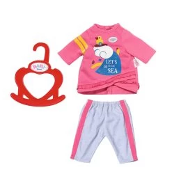 BABY Born Little Casual Outfit Poppen Kledingset - 36 Cm - Roze