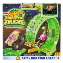 Hot Wheels Monster Trucks Glow-in-the Dark Epische Looping Uitdaging Speelset