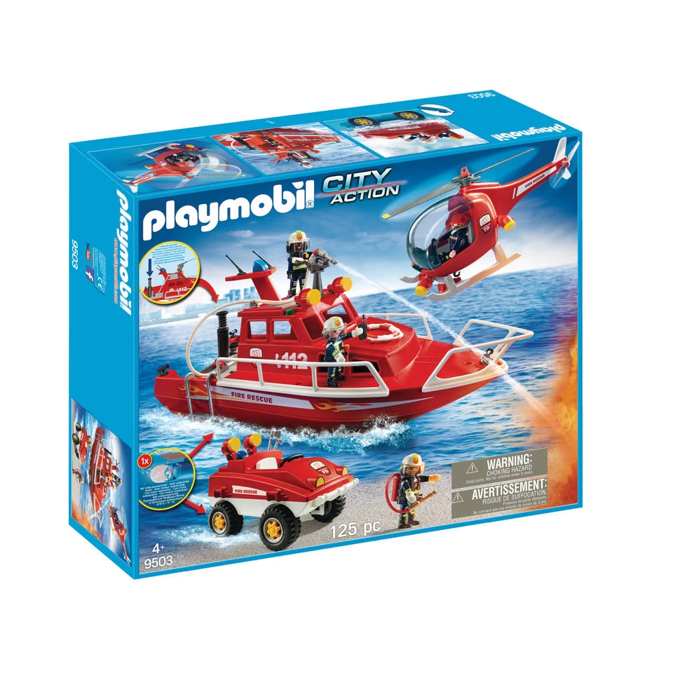 Playmobil City Action Brandweerset Met Onderwatermotor 9503 3 Playmobil City Action Brandweerset Met Onderwatermotor 9503