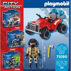 PLAYMOBIL City Action Brandweer Speed Quad 71090 -Speelgoed Winkel 1991472 9e8ee4b0