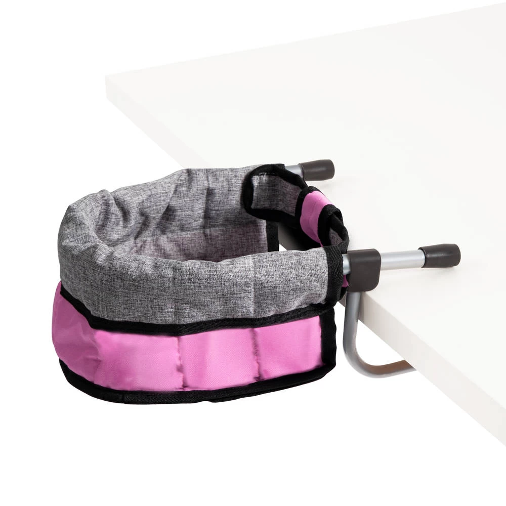 No Brand Poppen Tafelzitje - Roze 4 No Brand Poppen Tafelzitje - Roze - Afbeelding 2