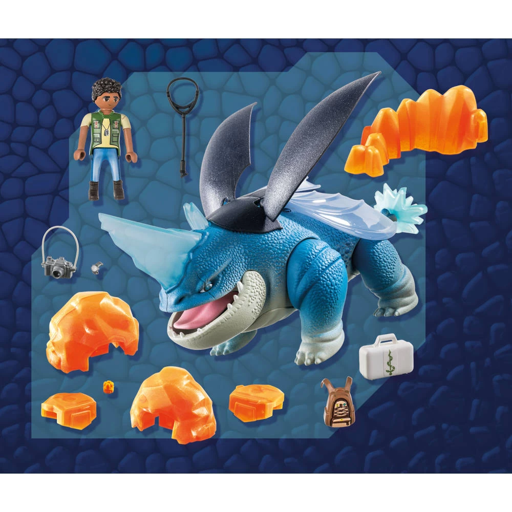 PLAYMOBIL Dragons: The Nine Realms Plowhorn & D'Angelo 71082 6 PLAYMOBIL Dragons: The Nine Realms Plowhorn & D'Angelo 71082 - Afbeelding 4