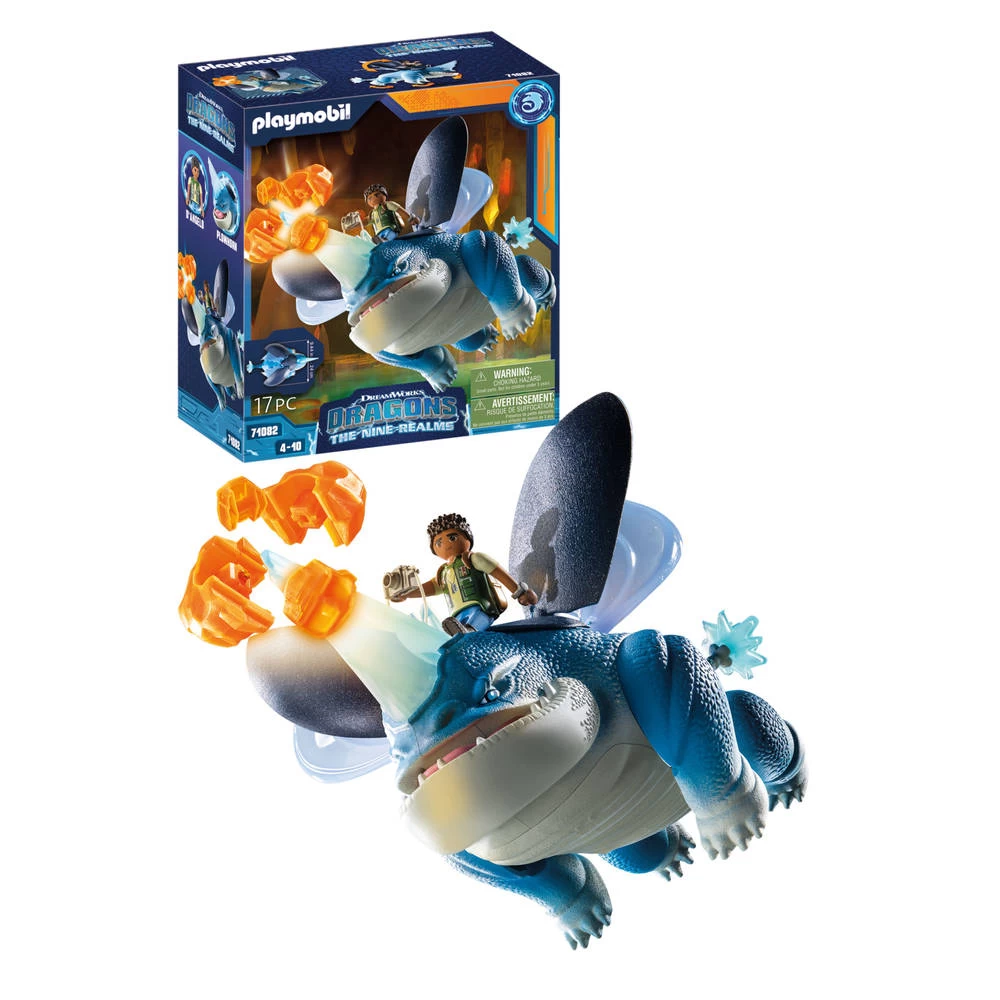 PLAYMOBIL Dragons: The Nine Realms Plowhorn & D'Angelo 71082 3 PLAYMOBIL Dragons: The Nine Realms Plowhorn & D'Angelo 71082