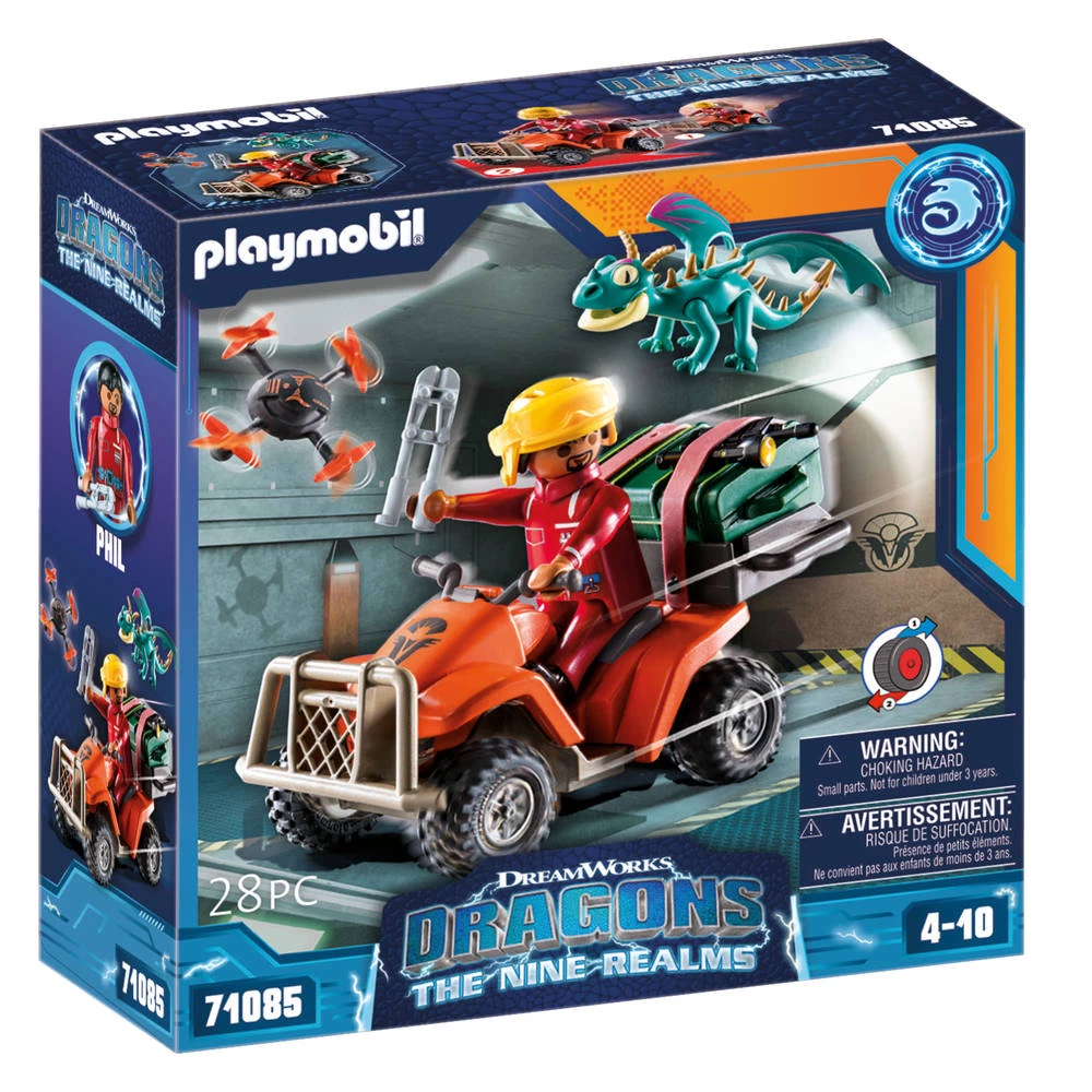 PLAYMOBIL Dragons: The Nine Realms Icaris Quad & Phil 71085 4 PLAYMOBIL Dragons: The Nine Realms Icaris Quad & Phil 71085 - Afbeelding 2