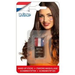 No Brand Schminkstift Rood-Wit-Blauw