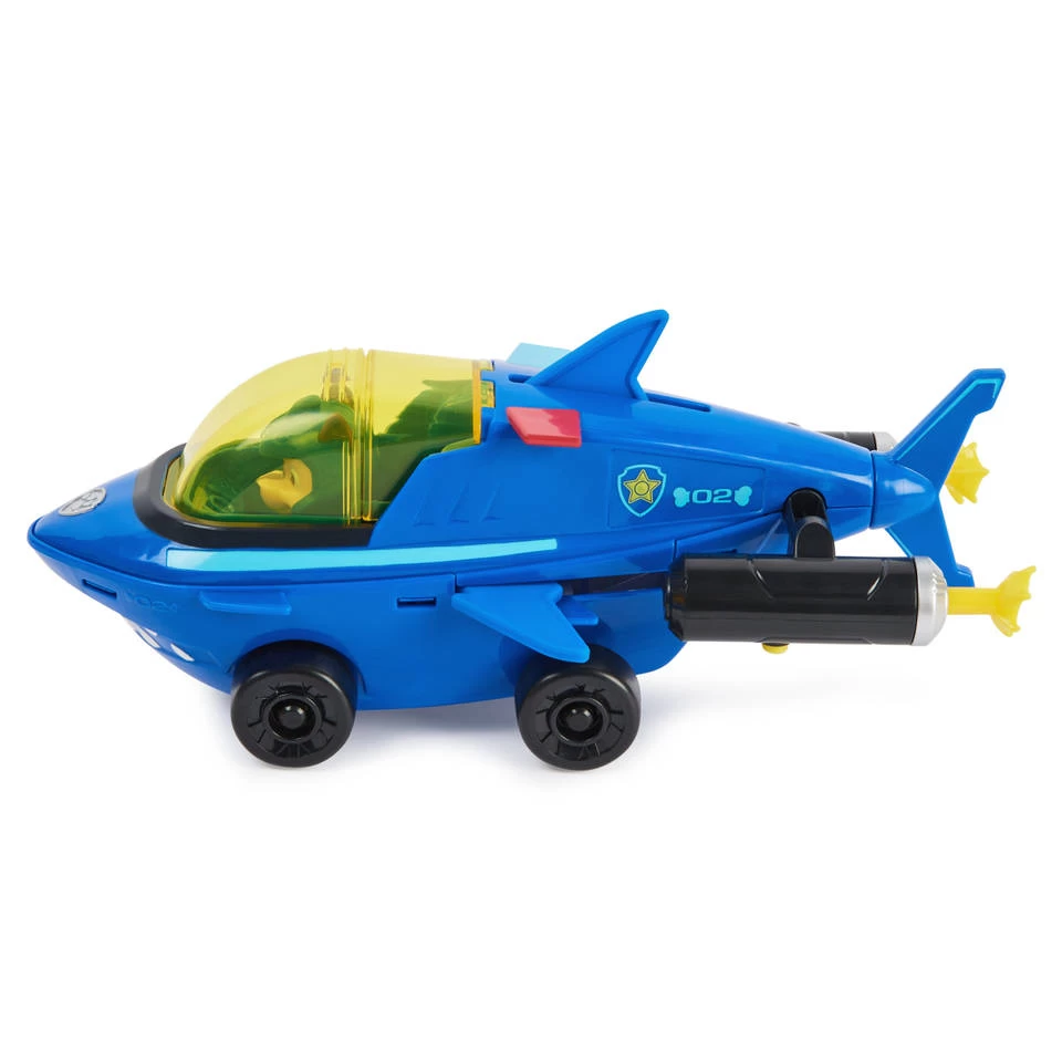 SPIN MASTER PAW Patrol Aqua Pups Transformerend Shark Voertuig Deluxe Met Chase 5 SPIN MASTER PAW Patrol Aqua Pups Transformerend Shark Voertuig Deluxe Met Chase - Afbeelding 3