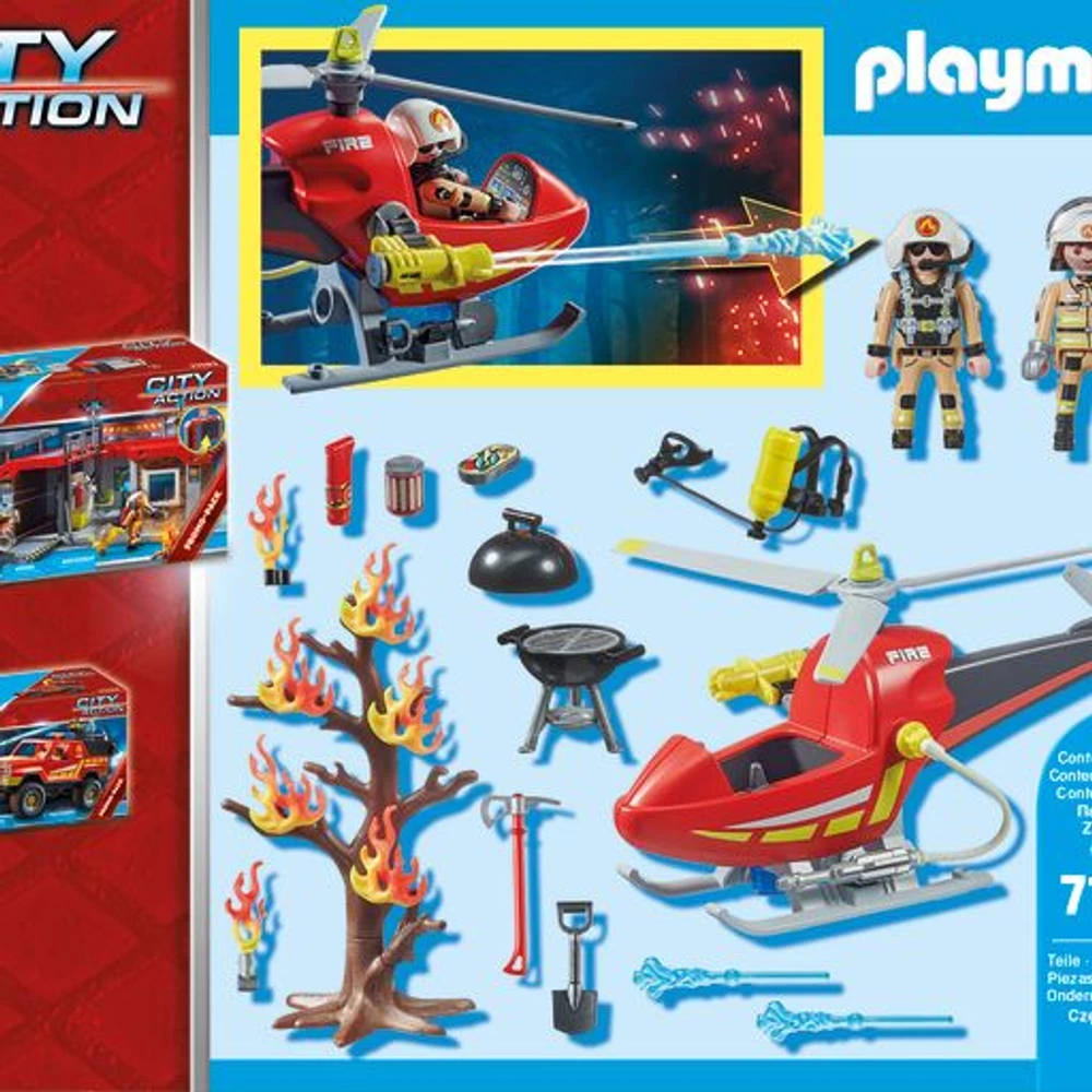 PLAYMOBIL Brandbestrijding Helikopter 71195 8 PLAYMOBIL Brandbestrijding Helikopter 71195 - Afbeelding 6