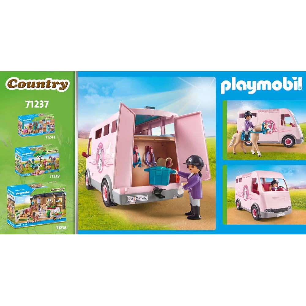 PLAYMOBIL Country Paardentransportwagen 71237 6 PLAYMOBIL Country Paardentransportwagen 71237 - Afbeelding 4