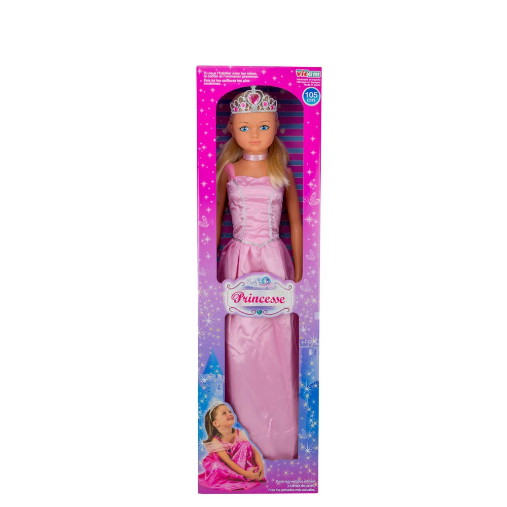 No Brand Prinses Pop Rosa - 105 Cm 4 No Brand Prinses Pop Rosa - 105 Cm - Afbeelding 2