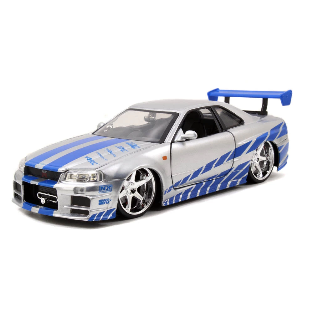 No Brand Jada Fast And Furious Brians 2002 Nissan Skyline GT-R R34 - 1:24 4 No Brand Jada Fast And Furious Brians 2002 Nissan Skyline GT-R R34 - 1:24 - Afbeelding 2
