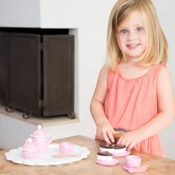 No Brand New Classic Toys Houten Theeset Met Taart - Roze -Speelgoed Winkel 1997135 f656c082
