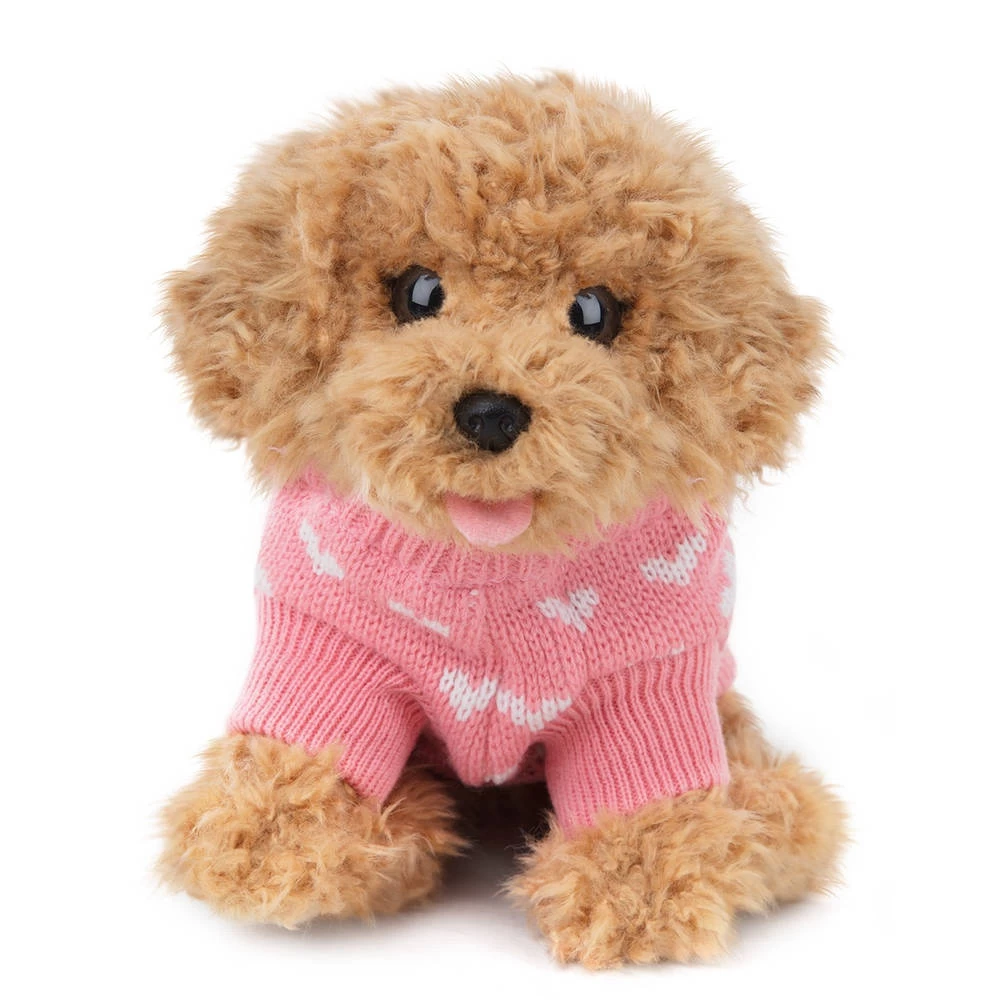 No Brand Studio Pets Cookie Knuffelhond Met Truitje - 23 Cm 3 No Brand Studio Pets Cookie Knuffelhond Met Truitje - 23 Cm